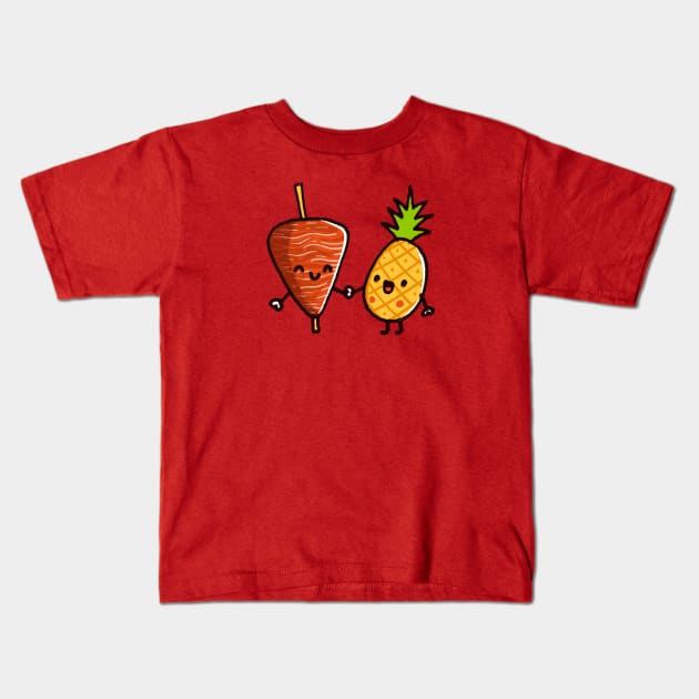 El Trompo y la Piña Kids T-Shirt by Walmazan